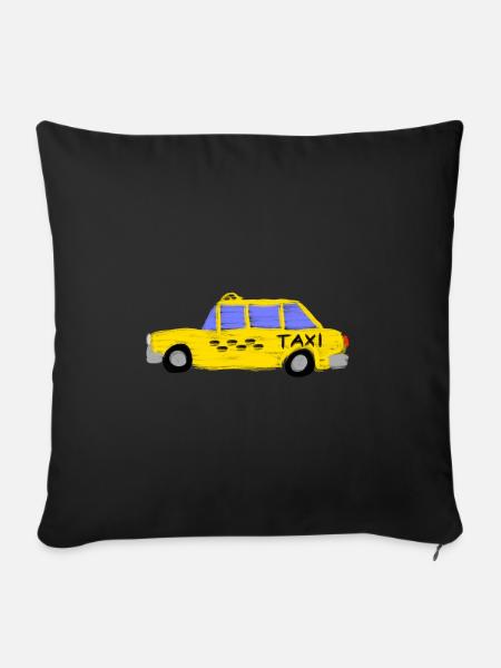Taxi - Sofakissenbezug 45 x 45 cm - Schwarz