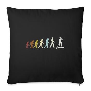 Stand up Paddle Paddling Evolution - Sofa pillowcase 17,3'' x 17,3'' (45 x 45 cm) - black - Front