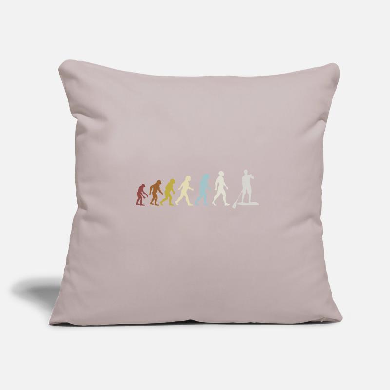 Évolution du Stand up Paddle Paddle Housse de coussin décorative 45 x 45 cm