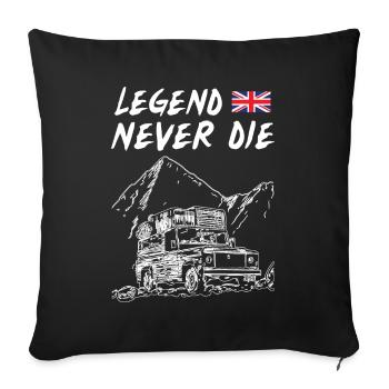 La légende de Landy ne meurt jamais - Housse de coussin décorative 45 x 45 cm - noir - Devant