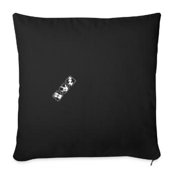 festival design - Sofakissenbezug 45 x 45 cm - Schwarz - Vorne