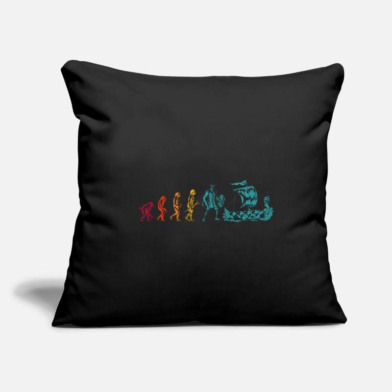 Evolution Mittelalter Geschenk für Wikinger Liebha Sofakissenbezug 45 x 45 cm