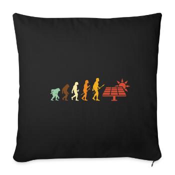 Solar Energy Photovoltaics Renewable Energies - Sofa pillowcase 17,3'' x 17,3'' (45 x 45 cm) - black - Front