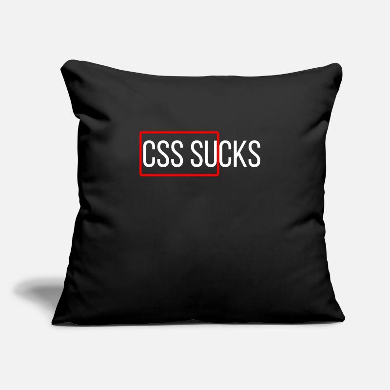 CSS suce programmation CSS drôles programmeurs Housse de coussin décorative 45 x 45 cm