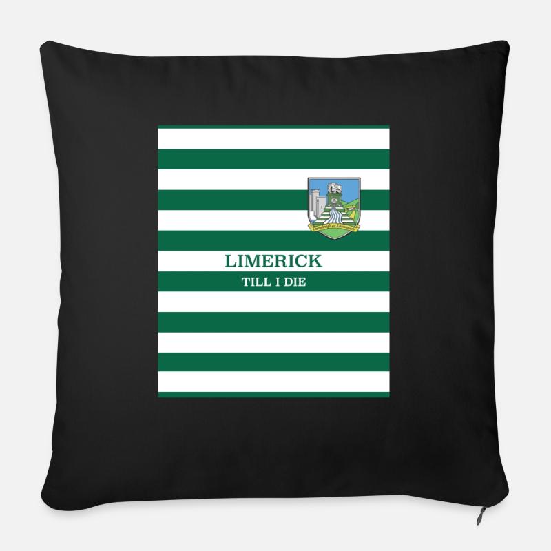 limerick GAA - Sofakissenbezug 45 x 45 cm - Schwarz