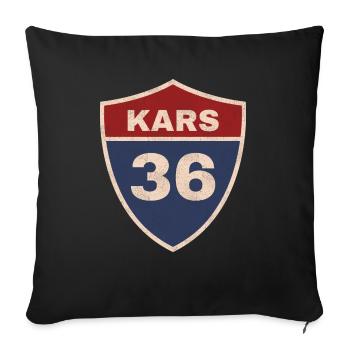 Kars - Sofa pillowcase 17,3'' x 17,3'' (45 x 45 cm) - black - Front