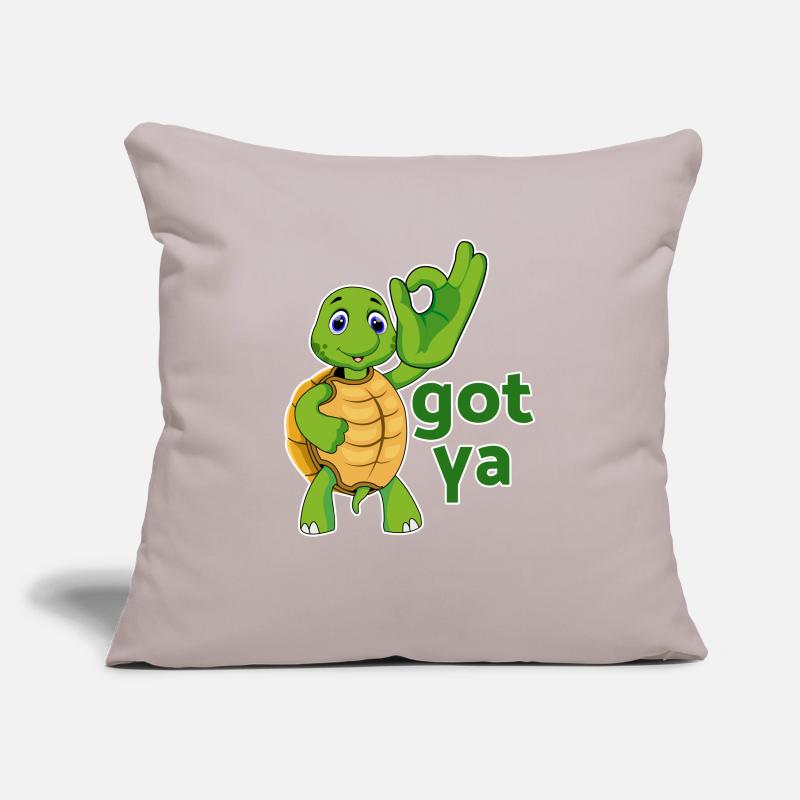 turtle turtle testudines toad Sofa pillowcase 17,3'' x 17,3'' (45 x 45 cm)