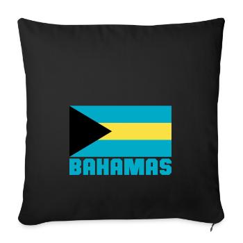Bahamas - Housse de coussin décorative 45 x 45 cm - noir - Devant