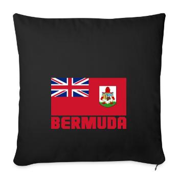 Bermuda - Sofakissenbezug 45 x 45 cm - Schwarz - Vorne