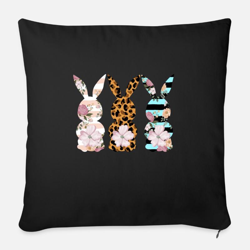 Ostern - Sofakissenbezug 45 x 45 cm - Schwarz
