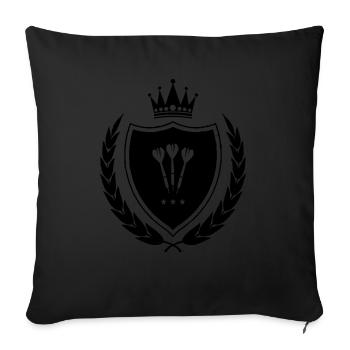 Coat of arms Dart - Sofa pillowcase 17,3'' x 17,3'' (45 x 45 cm) - black - Front