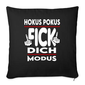 Hokus Pokus Fick dich Modus - Sofakissenbezug 45 x 45 cm - Schwarz - Vorne