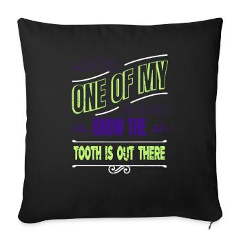 aliens alien abduction funny quote funny birthday - Sofakissenbezug 45 x 45 cm - Schwarz - Vorne