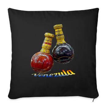 maracas musique latine mexique fiesta - Housse de coussin décorative 45 x 45 cm - noir - Devant