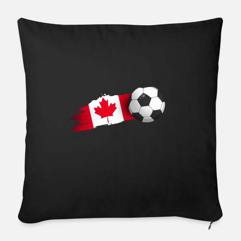 Kanada-fußball-geschenk - Sofakissenbezug 45 x 45 cm - Schwarz