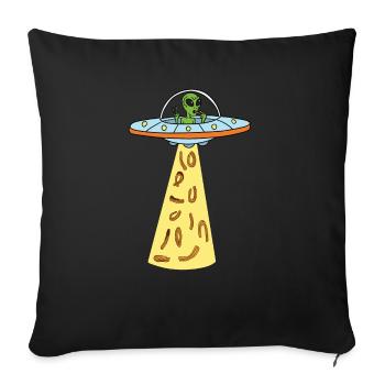 Churro Gift Mexico Nourriture - Housse de coussin décorative 45 x 45 cm - noir - Devant