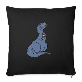 Churro Gift Mexico Nourriture - Housse de coussin décorative 45 x 45 cm - noir - Devant