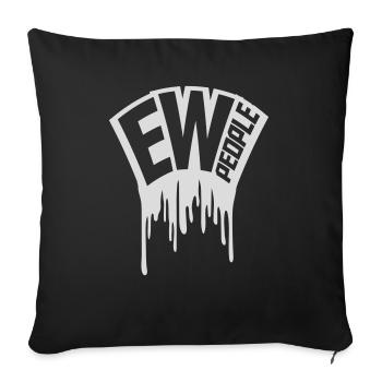 ew people lustiges Zitat - Sofakissenbezug 45 x 45 cm - Schwarz - Vorne