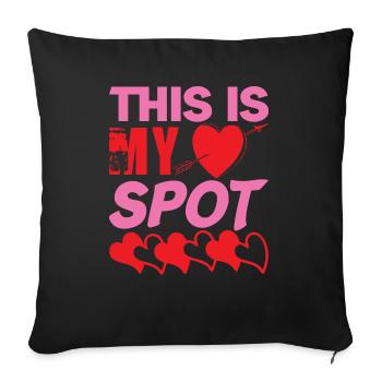 C’EST MA CHALEUR PONCTUELLE - Housse de coussin décorative 45 x 45 cm - noir - Devant