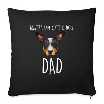 Bouvier australien - Housse de coussin décorative 45 x 45 cm - noir - Devant