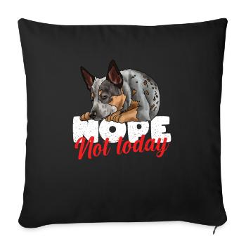 Australian Cattle Dog - Sofa pillowcase 17,3'' x 17,3'' (45 x 45 cm) - black - Front