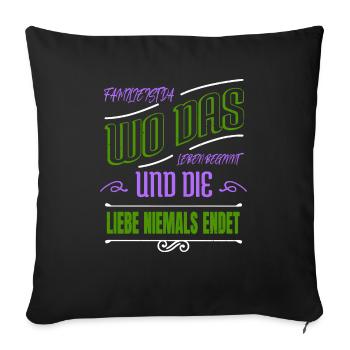 writers quote coffeecups editor book author blog - Sofakissenbezug 45 x 45 cm - Schwarz - Vorne