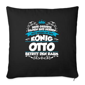 Otto Name Design - Sofakissenbezug 45 x 45 cm - Schwarz - Vorne