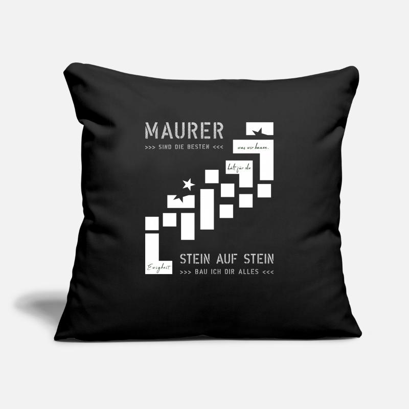 Mur Construction Construction Maison Constructeur Housse de coussin décorative 45 x 45 cm