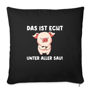 C’est vraiment en dessous de tous les - Housse de coussin décorative 45 x 45 cm - noir - Devant