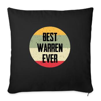 Best Warren Ever - Sofakissenbezug 45 x 45 cm - Schwarz - Vorne