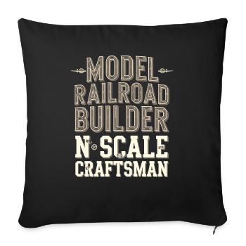 Précision dans le modélisme - Housse de coussin décorative 45 x 45 cm - noir - Devant
