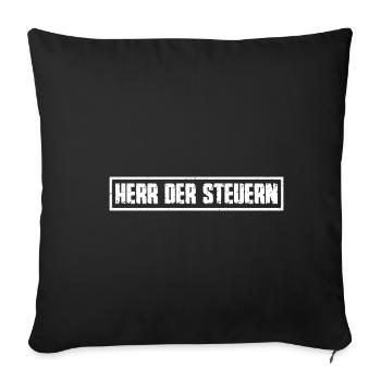 Herr Der Steuern Steuerberater Finanzamt Steuern - Sofakissenbezug 45 x 45 cm - Schwarz - Vorne