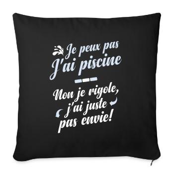 Je peux pas ultime - Housse de coussin décorative 45 x 45 cm - noir - Devant