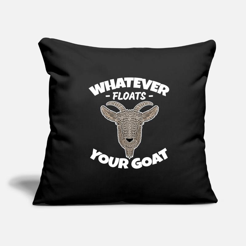 Chèvre drôle Sort jeu de mots chèvre Housse de coussin décorative 45 x 45 cm