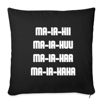Dragostea Din Tei Lyrics Lied Hit - Sofakissenbezug 45 x 45 cm - Schwarz - Vorne