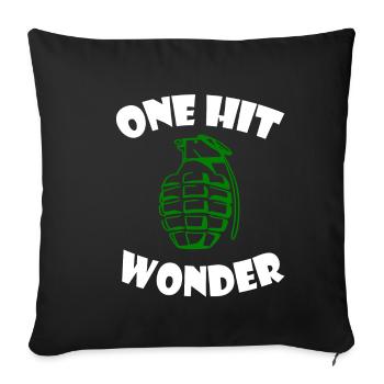 Soldier Soldier Gift Hand Grenade Grenade Boom - Sofa pillowcase 17,3'' x 17,3'' (45 x 45 cm) - black - Front
