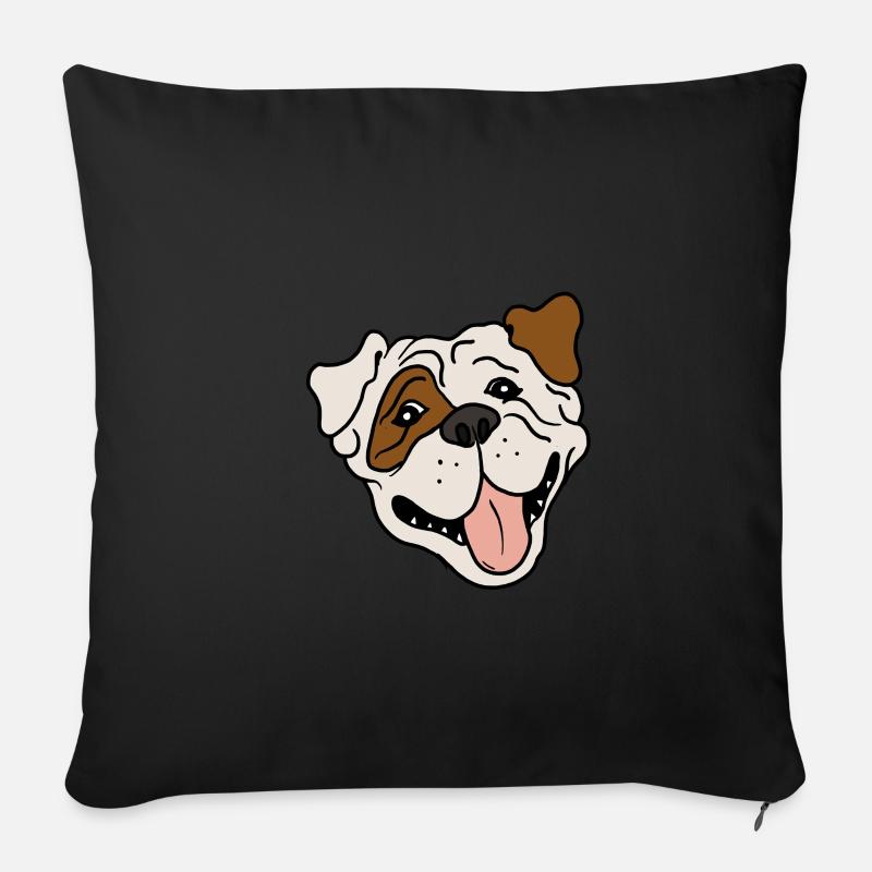 American Bulldog - Sofakissenbezug 45 x 45 cm - Schwarz