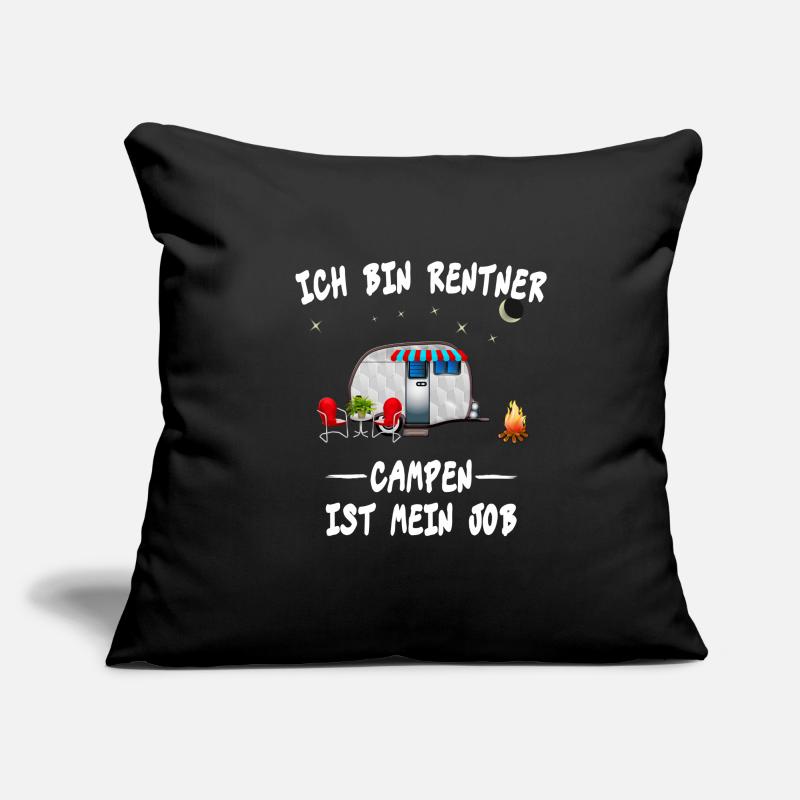 Campen Camping Camper Rentner Design Geschenk Idee Sofakissenbezug 45 x 45 cm