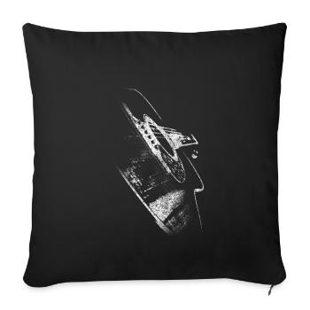 Rock Guitar Acoustic Guitar Music Retro Vintage - Sofa pillowcase 17,3'' x 17,3'' (45 x 45 cm) - black - Front