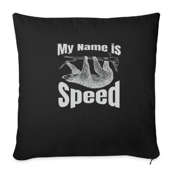 MY Name is Speed - Housse de coussin décorative 45 x 45 cm - noir - Devant