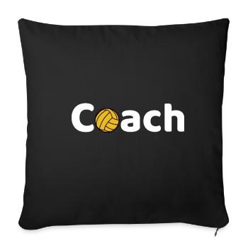 Water Polo Coach | Water polo coach gift - Sofa pillowcase 17,3'' x 17,3'' (45 x 45 cm) - black - Front