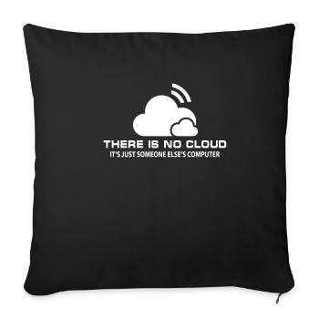 Cyber-sécurité Cloud Article13 Cadeau de confidentialité - Housse de coussin décorative 45 x 45 cm - noir - Devant