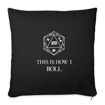 Voici comment je roule - Housse de coussin décorative 45 x 45 cm - noir - Devant