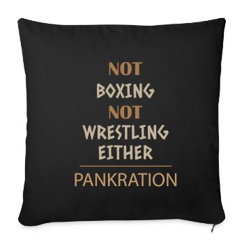 Mix martial art pancake - Sofa pillowcase 17,3'' x 17,3'' (45 x 45 cm) - black - Front