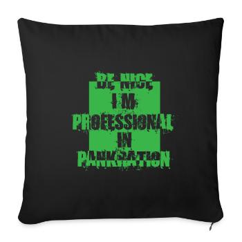 Pancreas Professional - Sofa pillowcase 17,3'' x 17,3'' (45 x 45 cm) - black - Front