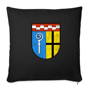 Moenchengladbac Wappen conception d'armoiries - Housse de coussin décorative 45 x 45 cm - noir - Devant