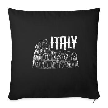 Italy Coloseum Colosseum Colosseum Rome - Sofa pillowcase 17,3'' x 17,3'' (45 x 45 cm) - black - Front