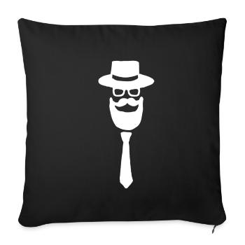 Men bachelor party team saying gift - Sofa pillowcase 17,3'' x 17,3'' (45 x 45 cm) - black - Front