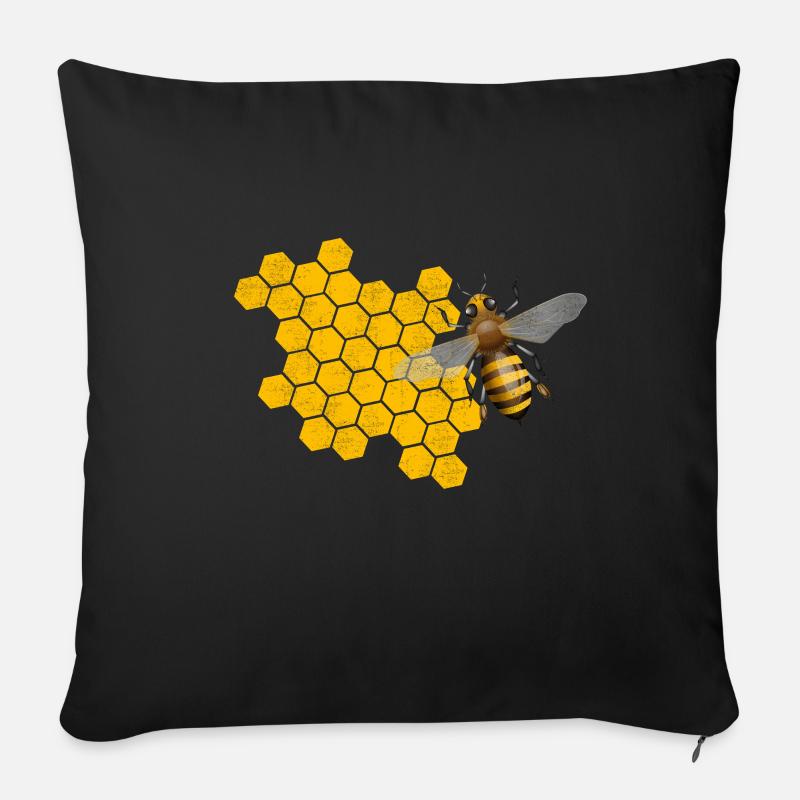 Bienen Imker Bienen Flüsterer - Sofakissenbezug 45 x 45 cm - Schwarz