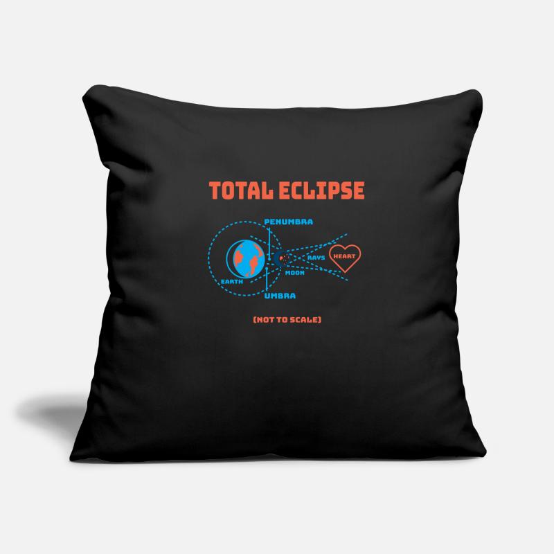Total Eclipse Earth lunar eclipse solar system Sofa pillowcase 17,3'' x 17,3'' (45 x 45 cm)